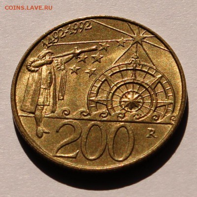 Сан Марино 200 лир 1992. Открытие Америки - 3