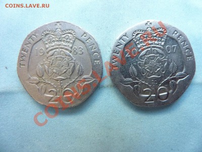 БРИТАНИЯ 20 пенсов 2 монеты разные  до 11.06.11 в 22-00 - MEMO0012.JPG