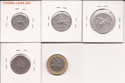 Литва 1991-1999. 5 монет. до 31.01.19 до 22-00 мск - Литва - 1.