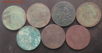 5 Коп. 1870-1881 гг, 7 шт., до 22.00 по мск 30.01.2019 - 5 Коп. 1870-1881 гг, 7 шт.(1)