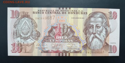 ГОНДУРАС 10 лемпир 2014г., ДО 31.01. - Гондурас 10 лемпир 2014г., А.(1)(1)