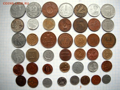 Иностранные монеты 43 шт - 43ри
