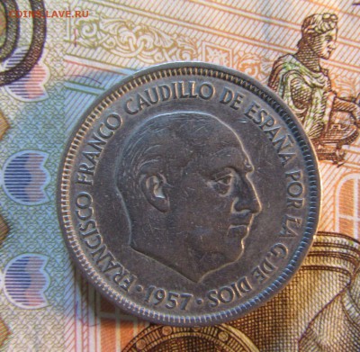 ИСПАНИЯ 5 песет 1957     до 01.02      22 ч - IMG_3570.JPG
