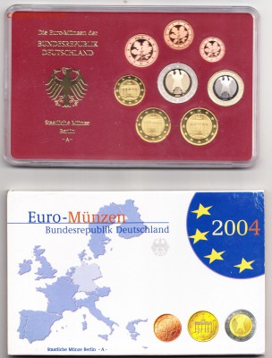 С 1 рубля Оф. набор евро Германия 2004 А пруфф до 31.01.2019 - IMG_0042