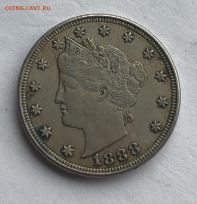 США 5 центов 1888 XF до 21.30 29.01.2019 - 862F9C33-F653-4A38-ACC2-52255817155E