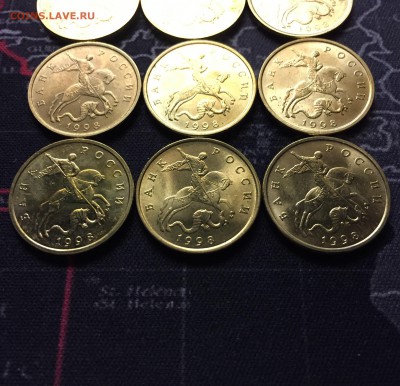 50 копеек 1998м х9 и 1998 сп х2,оборот, блеск до 31.01 - 5.JPG