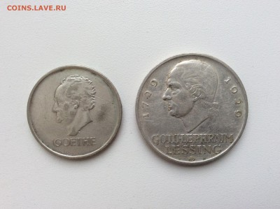 3 марки Гёте 5 марок Лессинг - 3383539F-3175-4B2D-B385-E6B18B74B7EE