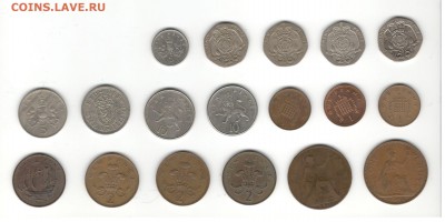 Монеты Великобритании. ФИКС цены. - Англия 1