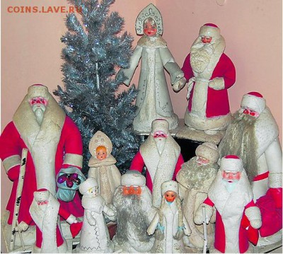 дед Мороз на фанере.Вата огромный 69.5см - kievskij-muzej-igrushek-sovetskie-transformery-i-ded-moroz-6