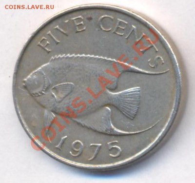 Бермудские о-ва 5 центов 1975 г.До 7.06.11 г. 20-00 МСК. - Бермуды 75