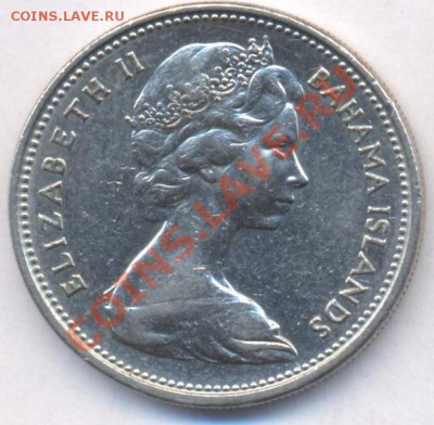 Багамские о-ва 25 центов 1969 г.До 7.06.11 г. 20-00 МСК. - Багамы 69.1