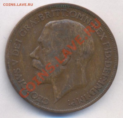 Великобритания 1 пенни 1921 г.До 7.06.11 г. 20-00 МСК. - Британия 21.1