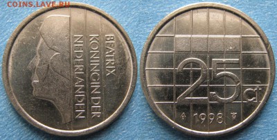 Нидерланды 25 центов 1998 до 03-02-19 в 22:00 - Нидерланды 25 центов 1998     9930