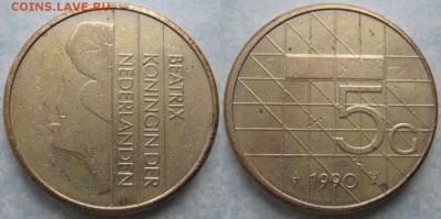 Нидерланды 5 гульденов 1990 до 03-02-19 в 22:00 - Нидерланды 5 гульденов 1990    180-ас55-9890