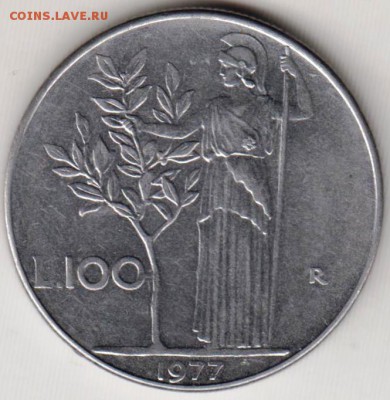 Италия 100 лир 1977 г. до 24.00 05.02.19 г - 032
