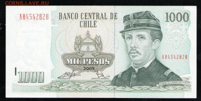 ЧИЛИ 1000 ПЕСО 2009 UNC - 7 001