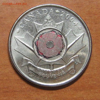 25 центов 2004 года - День памяти - Канада до 03.02.19 22-00 - IMG_8123