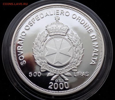 Мальтийский Орден 500 лир 2000 Корабль Ag999 31.2 г - Реверс.JPG