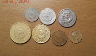 Погодовка СССР 7 монет 1931г.: 1,2,3,5,10,15,20 коп. - 1931-7шт А к