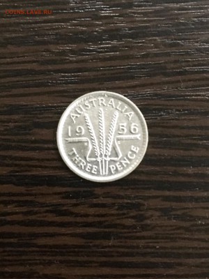 Австралия 3 пенса 1956 года (серебро). До 22:00 04.02.19 - B49E22BE-625E-4D60-BCE6-47F4BCD72284