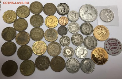 33 иностранные монеты и 4 жетона до 21.30 01.02.2019 - 3BD2F743-43C8-41FC-B2C2-3B439656E3B9