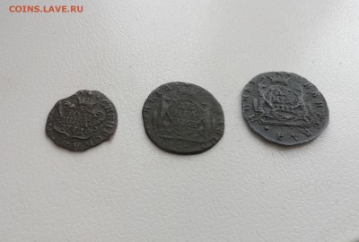 3 монеты (Сибирские) полушка 1771. деньга 1768. деньга 1777. - IMG_20190131_140551