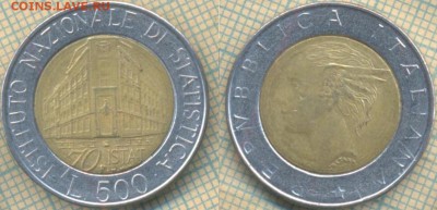 Италия 500 лир 1996 г., до 06.02.2019 г. 22.00 по Москве - Италия 500 лир 1996  4496