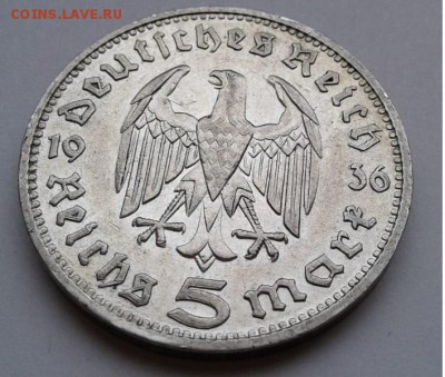 5 Марок 1936г. D 3 Рейх до 5.02.19г. 22:00 - IMG-20190131-WA0011