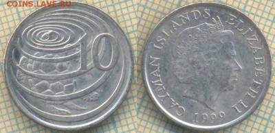 Каймановы острова 10 центов 1999 г., до 06.02.2019 г. 22.00 - Кайманы 10 центов 1999  5049