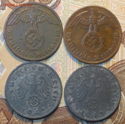 Рейх 1р.пф 1939А,40J.43D.43E 06.02.19 в 22-00 - DSC05105.JPG