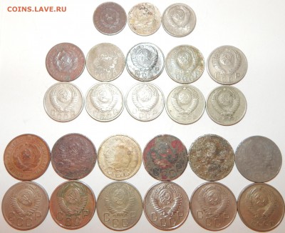 Ранние Советы 10,15,20 коп. 1931-62гг.,25 шт.,до 22:00 2.02. - 10-15-20-1931-62 25 ШТУК -25.JPG
