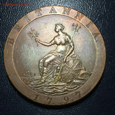 Великобритания 2 пенса 1797 Колесо телеги подлинность - s-l1600 (1)