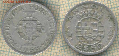 Ангола Порт 2.5 эскудо 1956 г., до 07.02.2019 г. 22.00 по Мо - Ангола 2 с пол эскудо 1956  5054