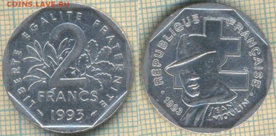 Франция 2 франка 1993 г. Сопротивление, до 07.02.2019 г. 22. - Франция 2 франка 1993  5060