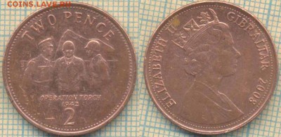 Гибралтар 2 пенса 2008 г.,до  07.02.2019 г. 22.00 по Москве - Гибралтар 2 пенса 2008  5061