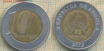 Ангола 10 кванза 2012 г., до 07.02.2019 г. 22.00 по Москве - Ангола 10 кванза 2012  5065
