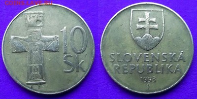 Словакия - 10 крон 1993 года до 7.02 - Словакия 10 крон 1993