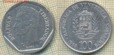 Венесуэла 100 боливар 1998 г., до 07.02.2019 г. 22.00 по Мос - Венесуэла 100 боливар 1998  5070