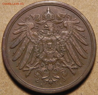 Германия 2 пфеннига 1910г.А. до 07.02.2019 г.в 22:00 МСК - DSCN0495.JPG
