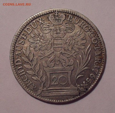 20 крейцеров 1765 г. Австрия, Мария-Терезия. До 3.02.2019 г. - SDC12648.JPG