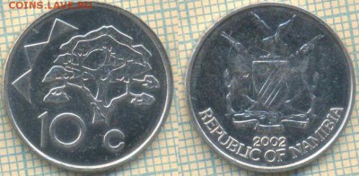 Намибия 10 центов 2002 г. , до 07.02.2019 г. 22.00 по Москве - Намибия 10 центов 2002  4897