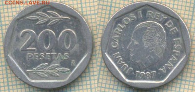 Испания 200 песет 1987 г. , до 08.02.2019 г. 22.00 по Москве - Испания 200 песет 1987  4983