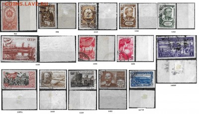 СССР. ФИКС. Подборка марок 40-х годов (2) - Марки 40-х годов. Подборка 2