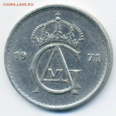 Швеция 50 эре 1971 - Швеция_50эре-1971_А
