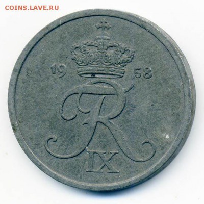Дания 2 эре 1958 - Дания_2эре-1958_А
