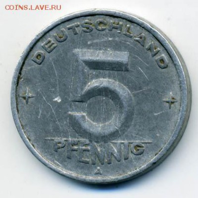 ГДР 5 пфеннигов 1950-А - ГДР_5пфенниг-1950_А
