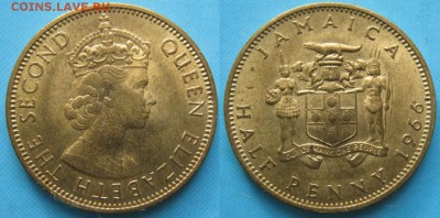 Брит Ямайка пол пенни 1966    до 08-02-19 в 22:00 - 6 21 Брит Ямайка пол пенни 1966    445
