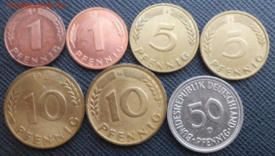 ФРГ -1,5,10,50 пфеннигов - DSCN3621.JPG
