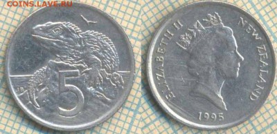 Новая Зеландия 5 центов 1995 г., до 08.02.2019 г. 22.00 по М - Новая Зеландия 5 центов 1995  5081