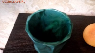 ваза малахитовое стекло. - 2019020212_2591499_31223951